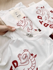 ☘️SET484-SET BỘ CV ĐỎ mix áp coton trắng in rông