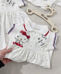 DAMKID023- Váy cộc tay mùa hè bé gái Kitty