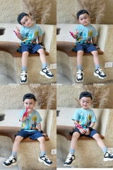 bT592- Bộ KL cổ dài quận đậm chất cotton mát