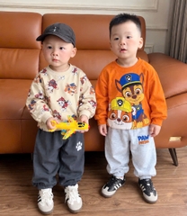 BT1090- Combo 2 bộ CUU HÔ.... Cam be dài tay