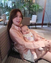 A200-Áo somi thiết kế hồng pastel đính đá