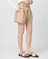 QUAN026- set 2 quần đũi cạp chun dáng xòe đen,be