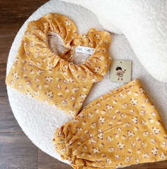 CB034 -Combo 3 bộ hoa dài viền bèo trẻ em VNXK ( Kh lưu ý chọn màu)