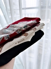 Set884- Set áo phông ngựa mix CV đuôi cá chất zip