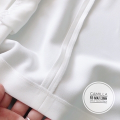 ⚡️ÁO VEST SUÔNG THIẾT KẾ⚡️Áo Vest suông 1 lớp cúc bọc 2 màu đen trắng