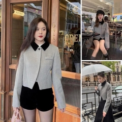 A027- ÁO DẠ PHỐI CỔ VẠT CHÉO 💎