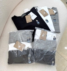 A367-Set 3 áo thun nữ thêu Gấu dài tay thu đông