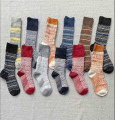 Combo 5-10 đôi tất cổ thổ cẩm cổ cao