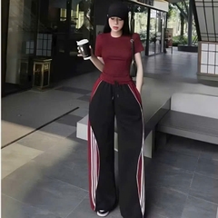 SET263-Set bộ body phối áo cotton mix quần chất mì dày dặn