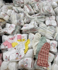 ❤️BT314-Bộ áo cotton mix quần dài kẻ bé gái 3 màu