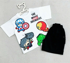 ✌🏻✌🏻BT490- Bộ Áo cotton CỨU HỘ mix quần cua màu đen