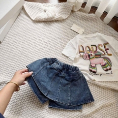 bt920- Bộ áo ngựa mix CV jeans bèo 2 màu
