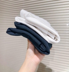 A255-Combo 2 áo polo nữ thêu gấu WH than trắng