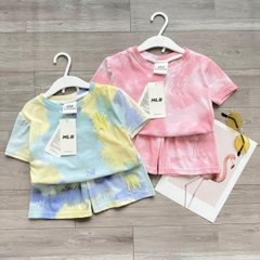 BT007- Bộ thun loang thêu tag ngực 3 tem