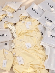 A785-Áo polo dài tay vàng hãng Bnbb đủ túi mác