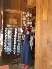 Dam80-Váy midi dáng dài phối cổ xếp ly eo