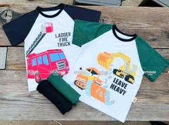 cb339- Combo 2 bộ phối cần cẩu chất cotton phối tay