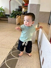 CB247-Combo 3 áo sát nách basic màu trơn bé trai