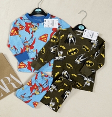 CB026- Combo 2 bộ thun zip NHỆN + BAD MAN trẻ em VNXK