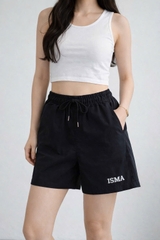 QUAN101- Set 3 quần short cộc cạp chun đen trắng hồng