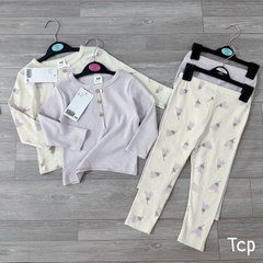 CB040- Combo 2 bộ viền thêu trắng tím trẻ em VNxK