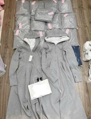 A262- Áo nắng dáng dài 120cm chất Cotton Umi 8 màu mũ chùm S 43-52kg  ,M 52-57kg , L 57-62kg