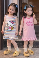 BT953- Combo 2 váy suông sát nách bé gái