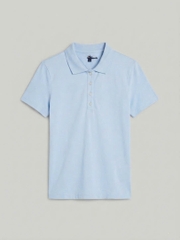 A628-Áo polo XANH thêu ngực hàng nhà máy đủ tem