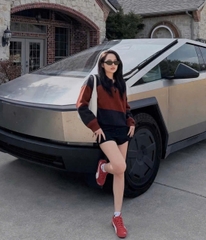 469-áo len cổ polo kẻ ngang cam đỏ phối than full tem