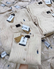 A407- Áo len thừng gấu màu be hàng nhà máy chuẩn