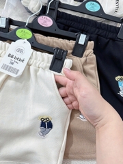 CB210- Combo 3 quần nỉ cua thêu GẤU bé trai