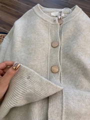 A392-Áo cadigan len be cúc đồng hàng Quảng Châu