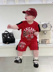 BT893- COMBO 2 bộ thun cộc tay bóng đá cho bé trai chất cotton mát size 8-26kg