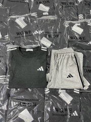 🥭🥭 SET714- BỘ NỮ D...XÁM TIÊU ÁO CỘC QUẦN BOM