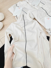 💎 SET431-SET ÁO LEN HÀN CỔ CAO MIX  QUẦN  NƠ ☘️