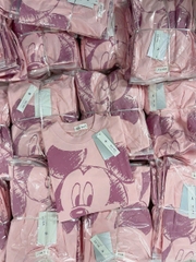 A318- Áo thun hồng Donal in đẹp dáng suông