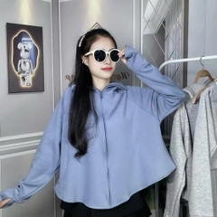 a215-Áo chống nắng chất UMI dẻo mềm,mũ to 6 màu freesize