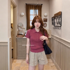 A750- Áo len dệt kim cộc tay 2 màu hồng và hàng hãng BNBB