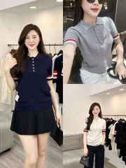 A348- Áo lem Thom tay viền 3 màu hàng Quảng Châu