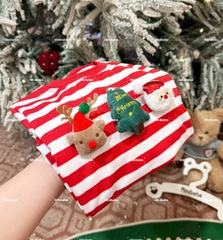 bt776-Combo 2 bộ noel đính nổi chất cotton 4 chiều thoải mái