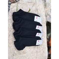 TatUNI-CB 10 đôi tất cổ ngắn màu đen-trắng-ghi