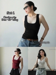 A602-Combo 3 áo ba lỗ chất cotton mát