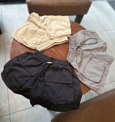 CB297- combo 3 quần gió túi hônp cạp chun màu basic trẻ em