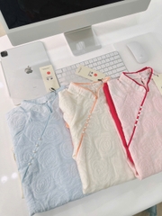 SET441-SET PHÁP PHỤC HOA HỒNG VIỀN 2 LỚP