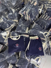 A721- Set Than mì cạp chữ áo cộc quần suông