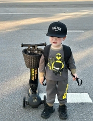 Cb301-Combo 2 bộ cotton dài tay bé trai batman xám size 9-27kg