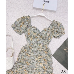 ⚡️BÁN SỈ⚡️Đầm hoa nhí nhún thân tay bồng