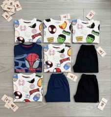 BT1058- Có,bố 3 bộ cotton full NHỆN dài tay Minibebe