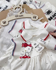 DAMKID023- Váy cộc tay mùa hè bé gái Kitty