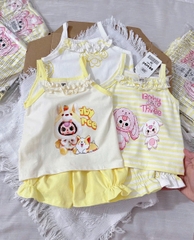 CB332- Combo 3 bôn dây bèo màu vàng bé gái  BB3